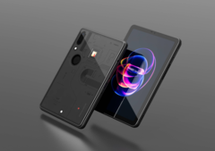 The new Ayaneo Gaming Pad has a transparent glass back design. (Image source: Ayaneo)