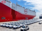 BYD's car carrier Shenzhen sets maiden sail for Brazil with 7000 electric cars (Image source: PDChina on X)