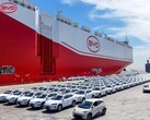 BYD's car carrier Shenzhen sets maiden sail for Brazil with 7000 electric cars (Image source: PDChina on X)
