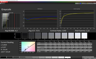 Grayscale (target color space: P3), Profile: Warm, Standard