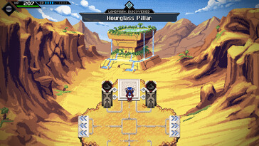 An image showing a monument in CrossCode.