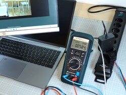 Metrahit Energy Multimeter during measurement