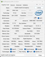GPU-Z (Intel Iris Xe)