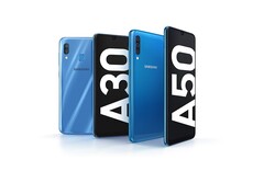 The Galaxy A30 and Galaxy A50 were among the first models released following the consolidation of Samsung&#039;s mid-range series. (Image source: Samsung)
