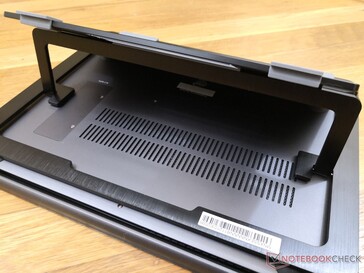 Stand allows for proper airflow on the back of the laptop