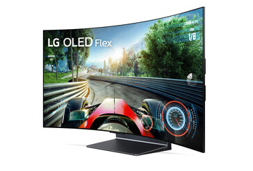 LG OLED Flex TV LX3 side view