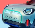 The MINI Aceman concept EV uses projectors to cast the instrument cluster onto the dashboard. (Image source: MINI)