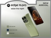 The Motorola Edge 70 Pro has a familiar design.