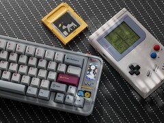 The Qwertykeys QK65 MK3 features a retro-style design and a built-in display that supports mini games. (Image source: Qwertykeys)