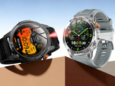 Two Rollme PowerX smartwatch renders on a wall corner.