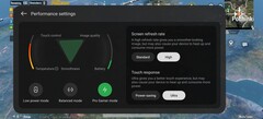 Game mode and Performance settings
