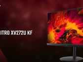 The Nitro XV272U KF has a 300 Hz refresh rate and 10-bit colour depth. (Image source: Acer)