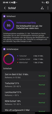 Honor Health: Sleep tracking features