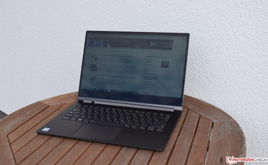 Lenovo Yoga C930 in the shade