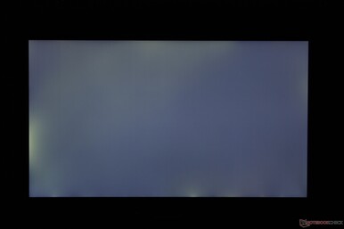 Extra-bright 1000-nit display exhibits moderate uneven backlight bleeding along the edges