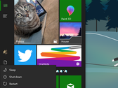 The new Fluent Design touches to the Start menu. (Source: Microsoft)