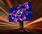 The ROG Swift OLED PG27AQDP does not have a glossy display finish. (Image source: ASUS)