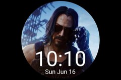 Fans have already been creating smartwatch concepts featuring Cyberpunk 2077 and Keanu Reeves. (Image source: Watchmaker/Zanderdia)