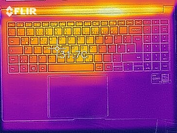 Thermal image at idle - top side
