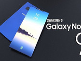 A fan-made render featuring a bezel-less display and less intrusive upper notch, plus the in-display fingerprint. (Source: PhoneWorld)