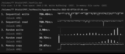 Up to 730MB/s to a Samsung T7 4TB USB-C SSD.