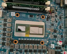 The Intel-AMD MCM seen on an NUC-style motherboard. (Source: Bits and Chips)