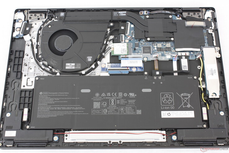 OmnoBook X Flip 16 internals. There is no space for a second SSD