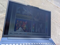 Outdoors under sunlight