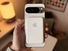 A new Pixel with an old Apple accessory. (Image source: @1PaulJ_ via X)