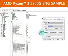 AMD Ryzen 3 5300G Engineering Sample - AIDA64. (Image Source: hugohk on eBay).