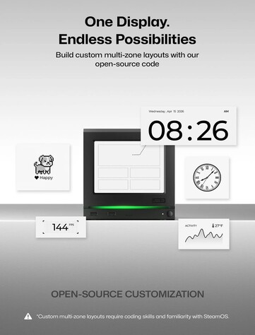 The e-ink faceplate can also be customized to show almost anything.