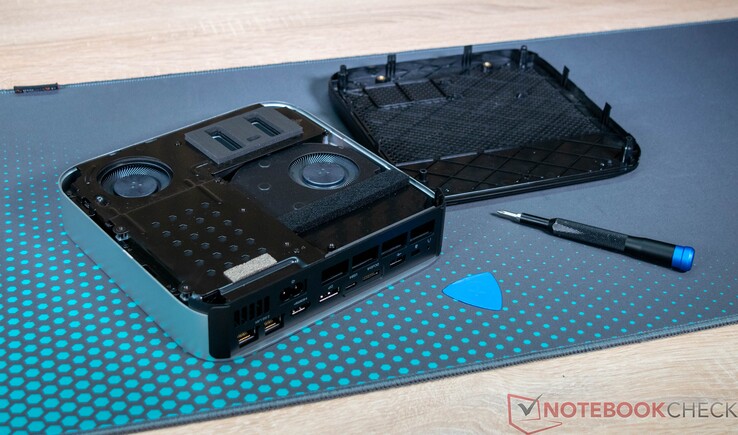 The opened Minisforum AI X1 Pro