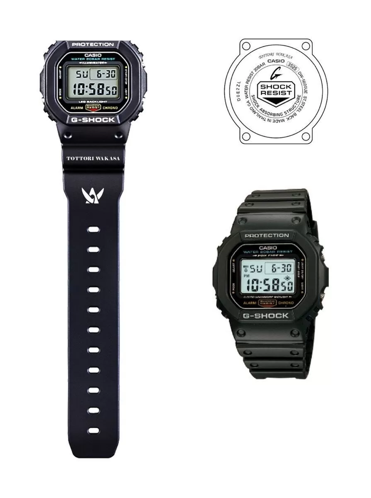 The Casio G-Shock x Wakasa Town limited edition DW-5600UE watch. (Image source: Casio)