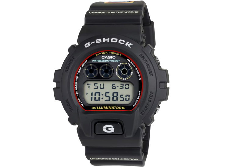 The Casio G-Shock x The Almeda Club watch DW6900RL-1AC. (Image source: Casio)