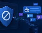 Illustration of an ad blocker that secretly records AI chat messages