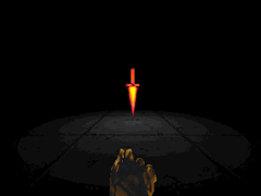 A screengrab from Devil Daggers on PC