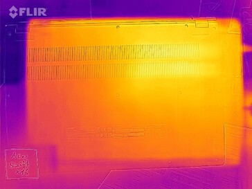 Heat development in idle operation - bottom