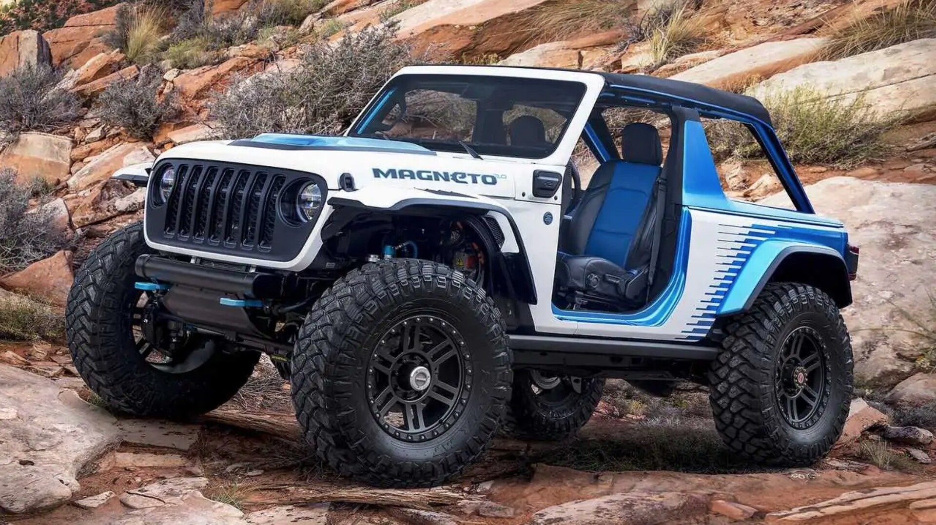 Jeep's electric Wrangler concept SUV gets a massive performance boost