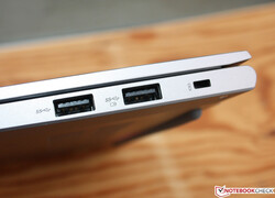 Two large Type-A ports; Type-C with Thunderbolt 4 is new