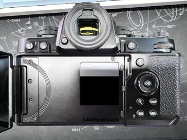 The display on the back of the Nikon Zf looks to be of the fully-articularing variety. (Image source: Nikon Rumors)