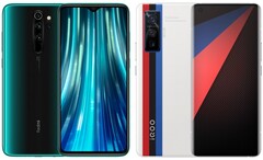 The Redmi Note 8 Pro and iQOO 5 Pro are the budget and flagship price-performance champions. (Image source: Xiaomi/Vivo - edited)
