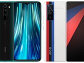 The Redmi Note 8 Pro and iQOO 5 Pro are the budget and flagship price-performance champions. (Image source: Xiaomi/Vivo - edited)