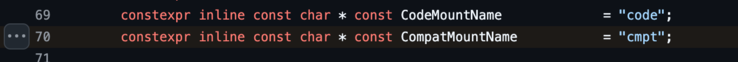The Nintendo Switch 18.0.0 update appears to have added support for a new type of mount point - "compat". (Image source: Github / @Pokemaniac via Famiboards)