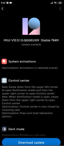 V12.0.1.0.QGGEUXM is rolling out to the Redmi Note 8 Pro now. (Image source: r/Xiaomi)