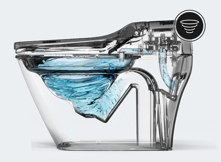 The Vovo Neo smart toilet auto flushes using the appropriate amount of water based on seat time. (Image source: Vovo)