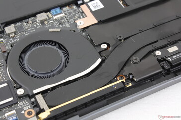 Dual 35 to 40 mm fans with one copper heat pipe between them