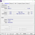 System info: CPU-Z Mainboard