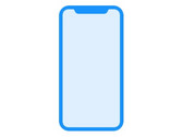 A glyph representing the iPhone 8 found in the firmware seems to confirm the validity of earlier design leaks. (Source: MacRumors)