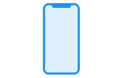 A glyph representing the iPhone 8 found in the firmware seems to confirm the validity of earlier design leaks. (Source: MacRumors)