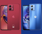 The Moto G54 and Moto G84 come in multiple colour options, including several shades of blue. (Image source: Motorola)